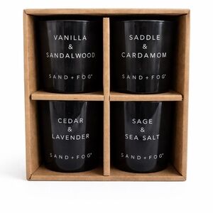Sand + Fog Black Votive Candle Collection